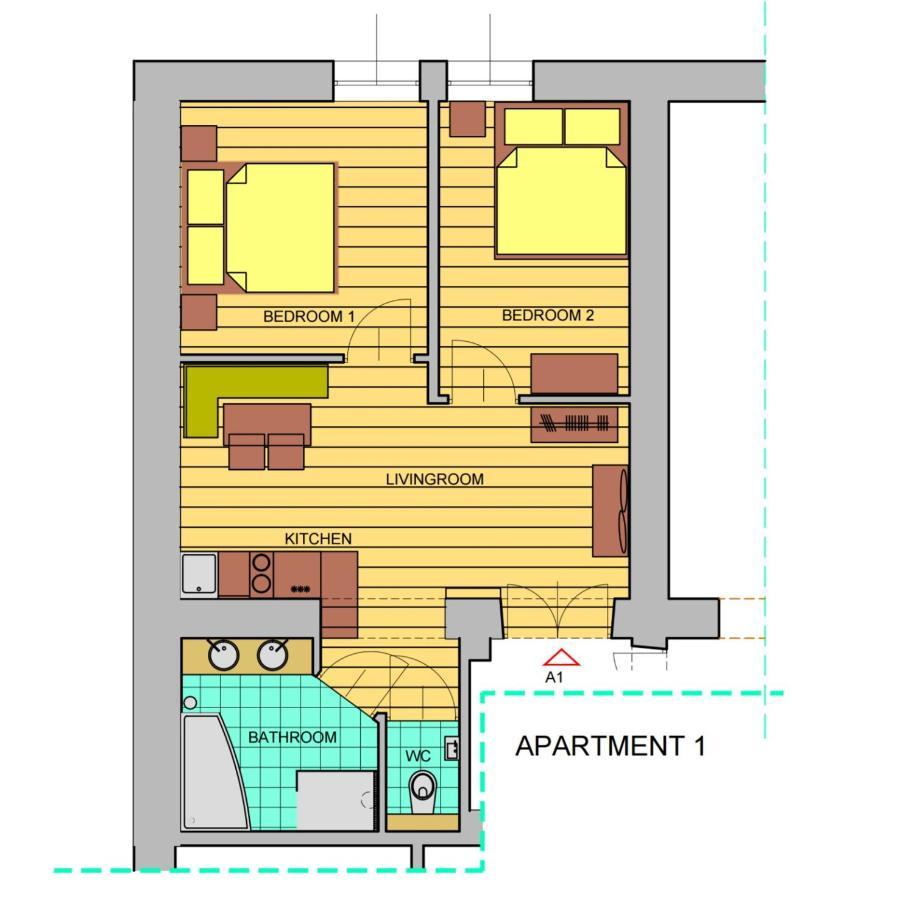 Kurkowa Apartments Krakow Dış mekan fotoğraf
