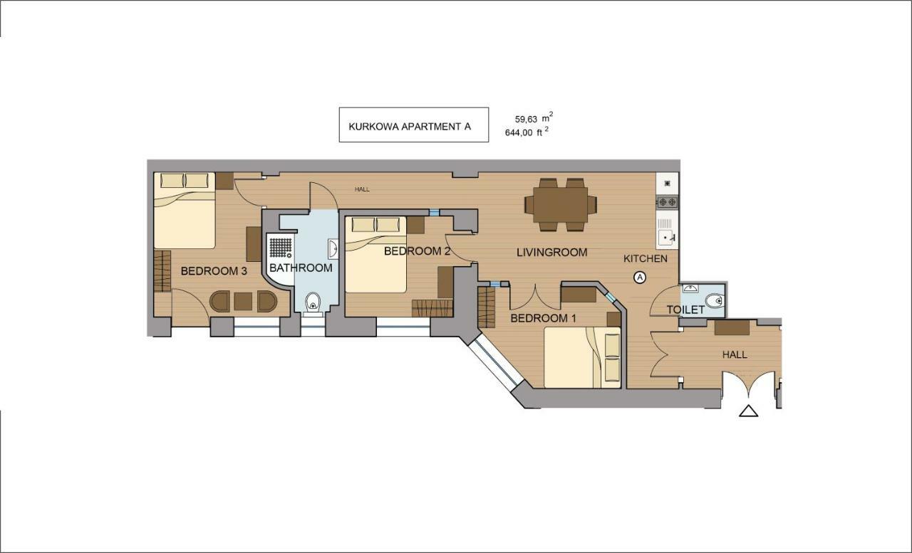 Kurkowa Apartments Krakow Dış mekan fotoğraf